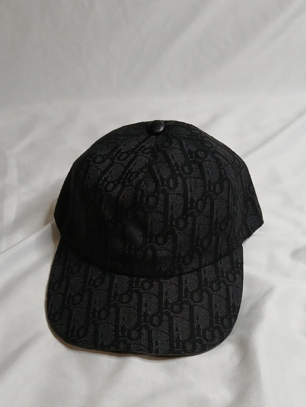 Dior Black Monogram Baseball Cap
